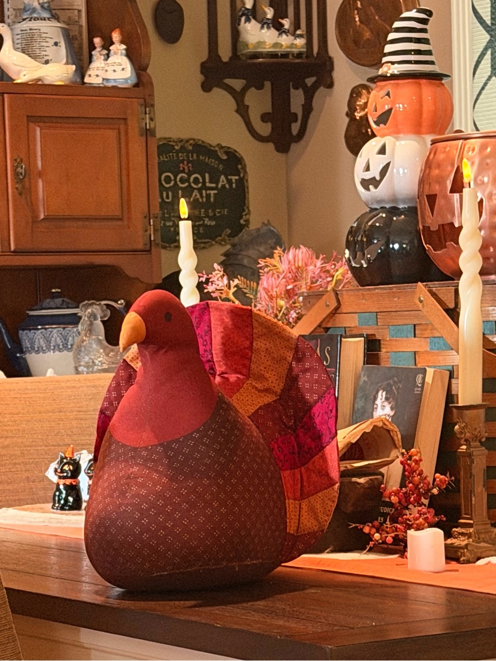 Quilted  Decorative Fabric Turkey - Burgundy